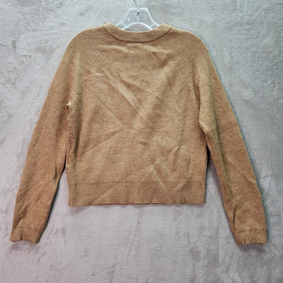 On 34th Sweater Womens Small Warm Camel Heather Raglan Sleeve Crewneck Office - Picture 3 of 7